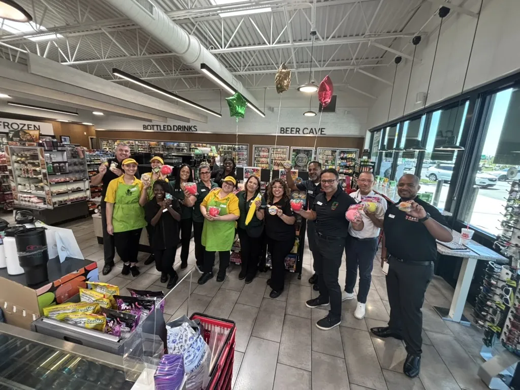 A store team with XPRS squishies
